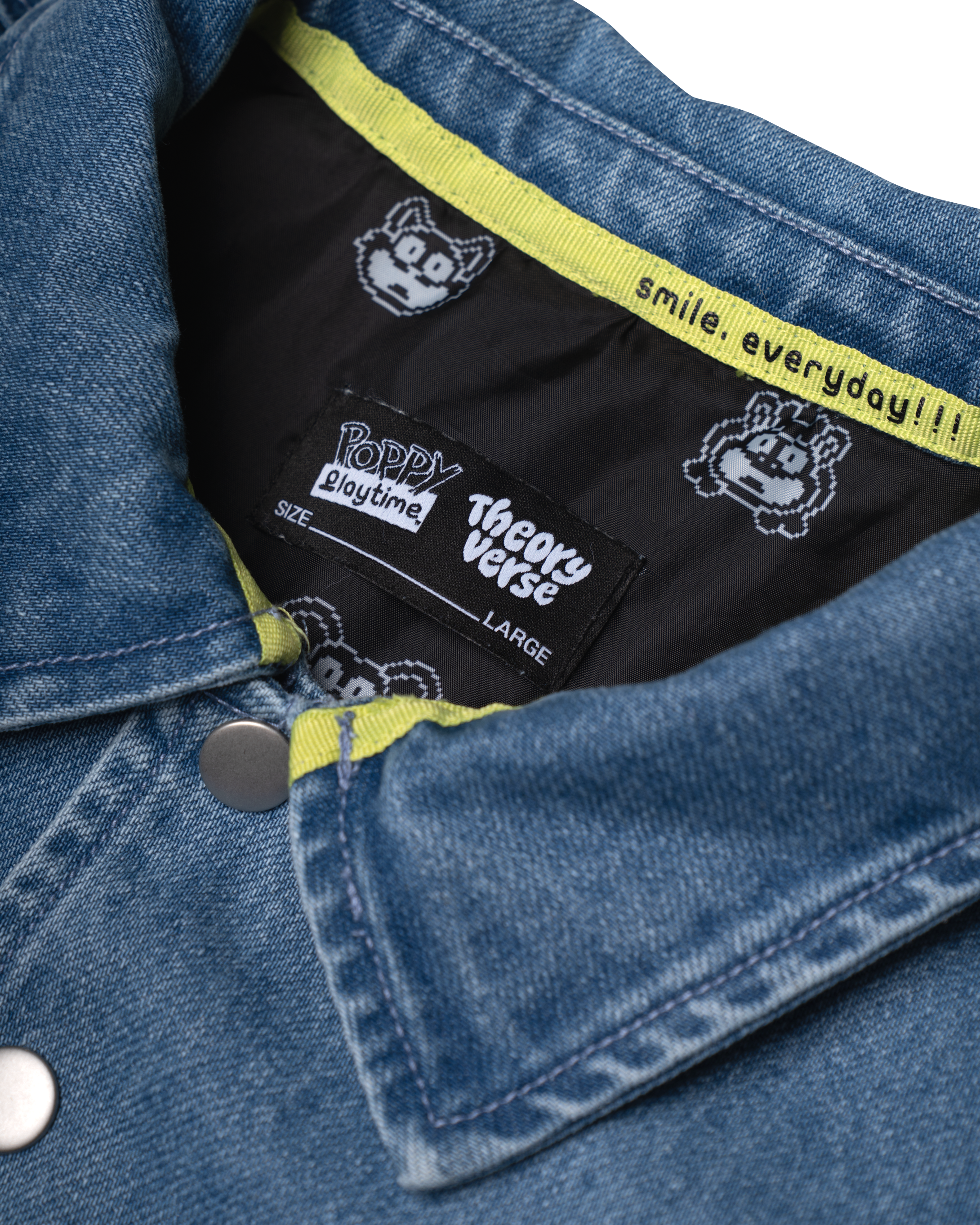 POPPY PLAYTIME™ TV PIXEL DENIM JACKET