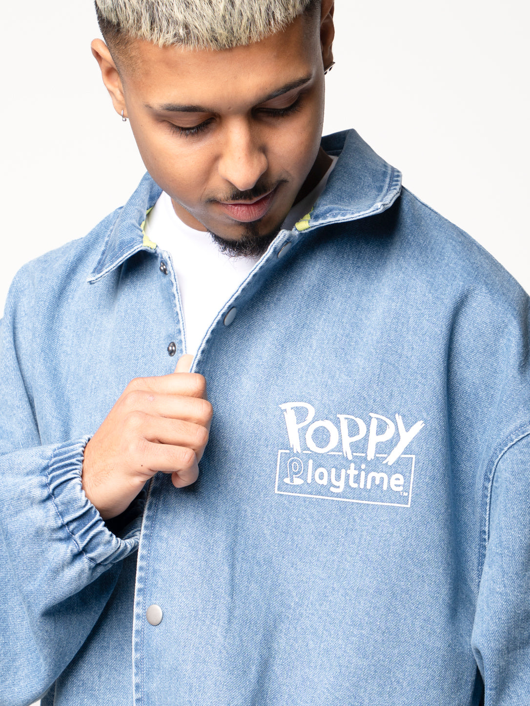 POPPY PLAYTIME™ TV PIXEL DENIM JACKET – TheoryVerse
